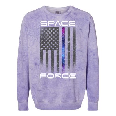 United States Space Force Flag Colorblast Crewneck Sweatshirt