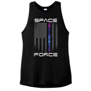 United States Space Force Flag Ladies PosiCharge Tri-Blend Wicking Tank