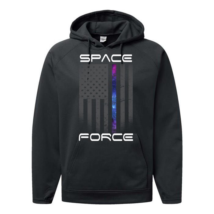 United States Space Force Flag Performance Fleece Hoodie