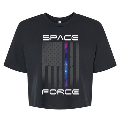 United States Space Force Flag Bella+Canvas Jersey Crop Tee