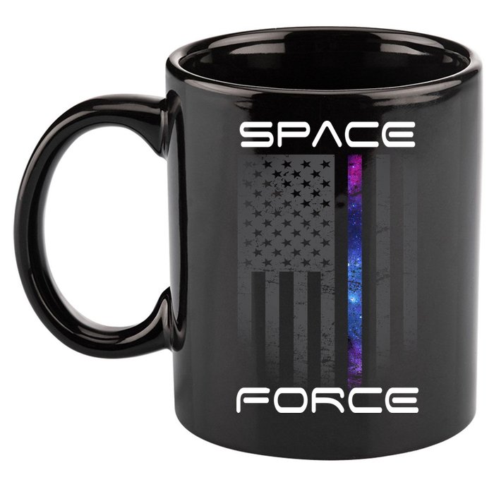 United States Space Force Flag 11oz C Handle Ceramic Mug