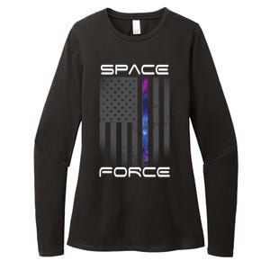 United States Space Force Flag Womens CVC Long Sleeve Shirt