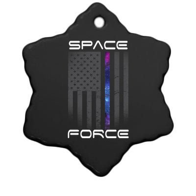 United States Space Force Flag Ceramic Star Ornament