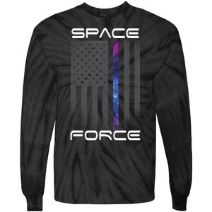 United States Space Force Flag Tie-Dye Long Sleeve Shirt