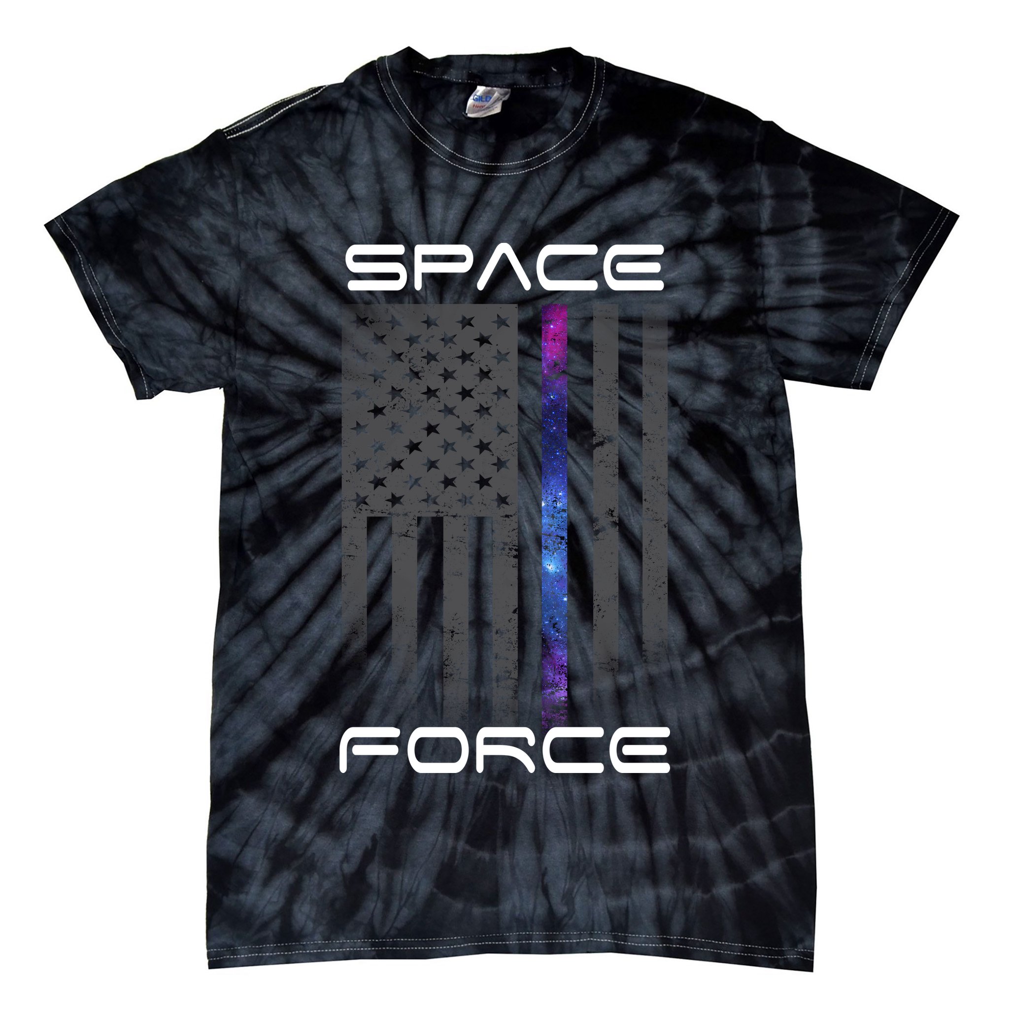 United States Space Force Flag Tie-Dye T-Shirt