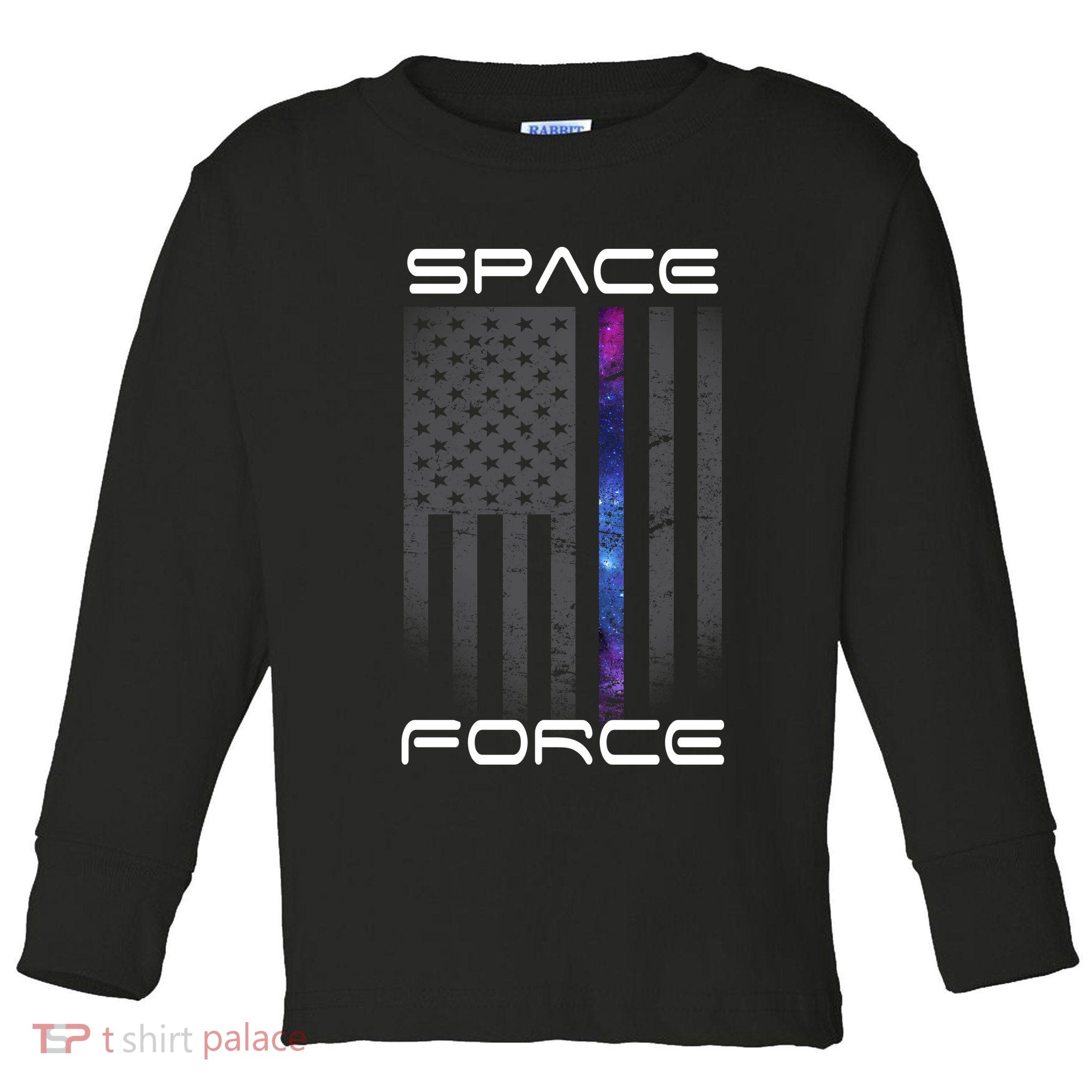 United States Space Force Flag Toddler Long Sleeve Shirt