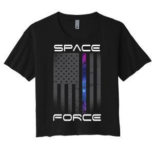 United States Space Force Flag Women's Crop Top Tee