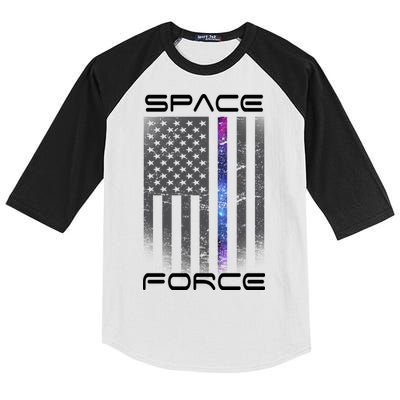 United States Space Force Flag Kids Colorblock Raglan Jersey