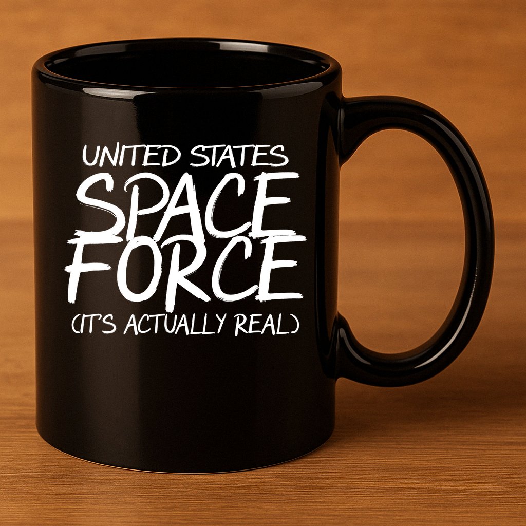 United States Space Force It's Actually Real 11oz C Handle Ceramic Mug