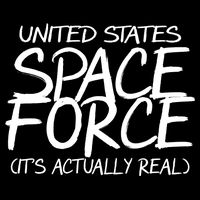 United States Space Force It's Actually Real Cropped Pullover Crew