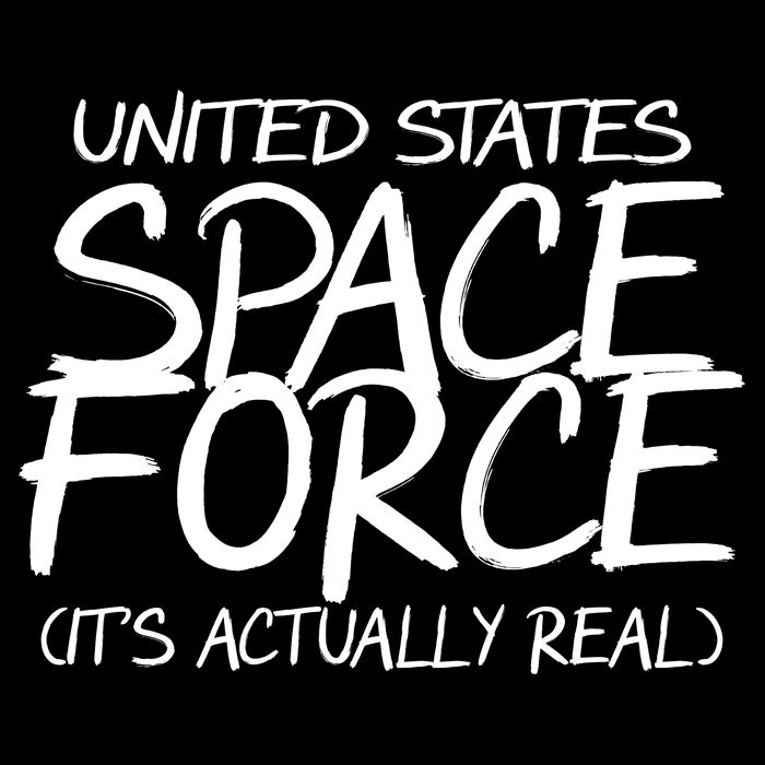 United States Space Force It's Actually Real Cropped Pullover Crew