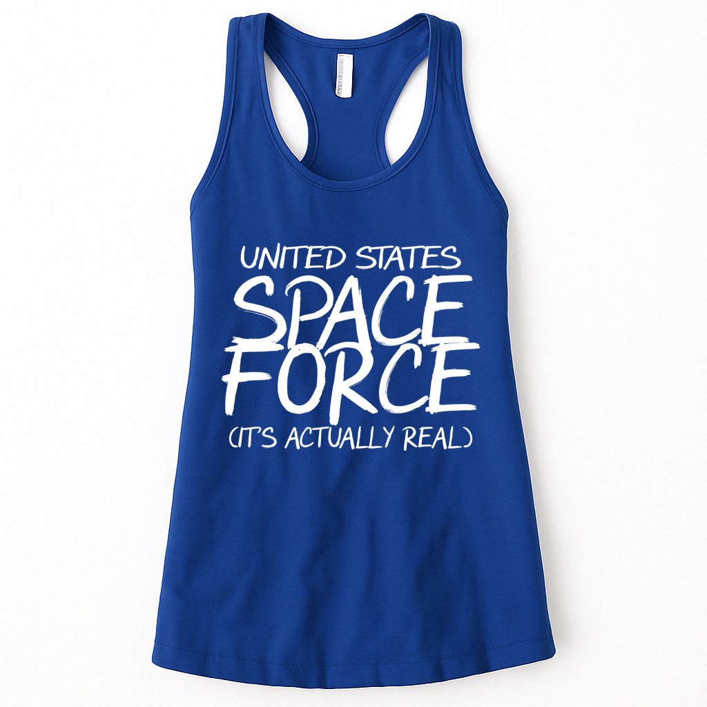 United States Space Force It's Actually Real Womens Tank Top