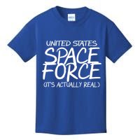 United States Space Force It's Actually Real Kids T-Shirt