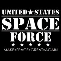 United States Space Force Make Space Great Again Cropped Pullover Crew