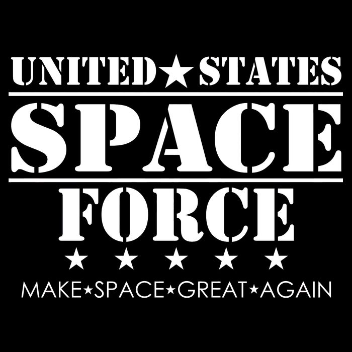 United States Space Force Make Space Great Again Cropped Pullover Crew