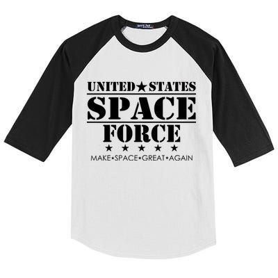 United States Space Force Make Space Great Again Kids Colorblock Raglan Jersey