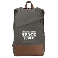United States Space Force Make Space Great Again Cotton Canvas Backpack