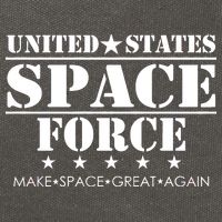United States Space Force Make Space Great Again Cotton Canvas Backpack