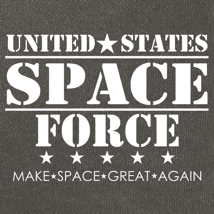 United States Space Force Make Space Great Again Cotton Canvas Backpack