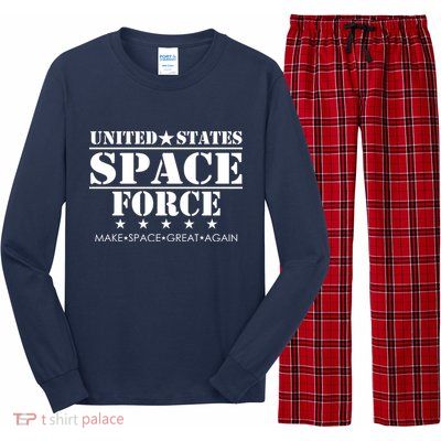 United States Space Force Make Space Great Again Long Sleeve Pajama Set