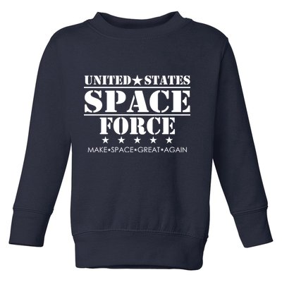 United States Space Force Make Space Great Again Toddler Sweatshirt