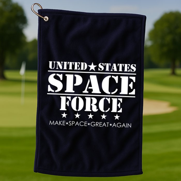 United States Space Force Make Space Great Again Golf Towel