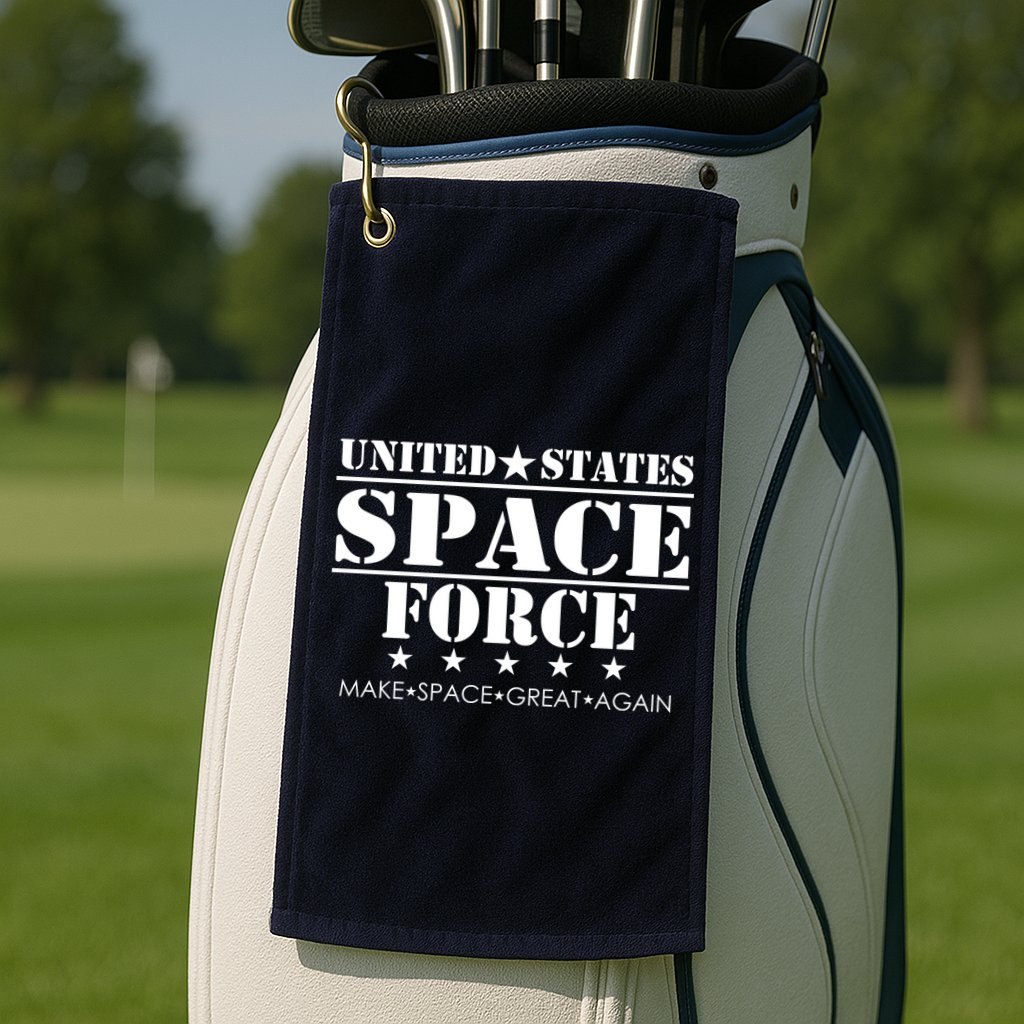 United States Space Force Make Space Great Again Golf Towel