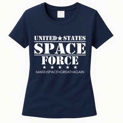 United States Space Force Make Space Great Again Womens T-Shirt