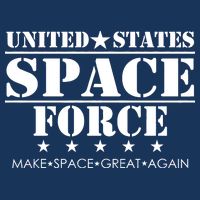 United States Space Force Make Space Great Again Women's V-Neck T-Shirt