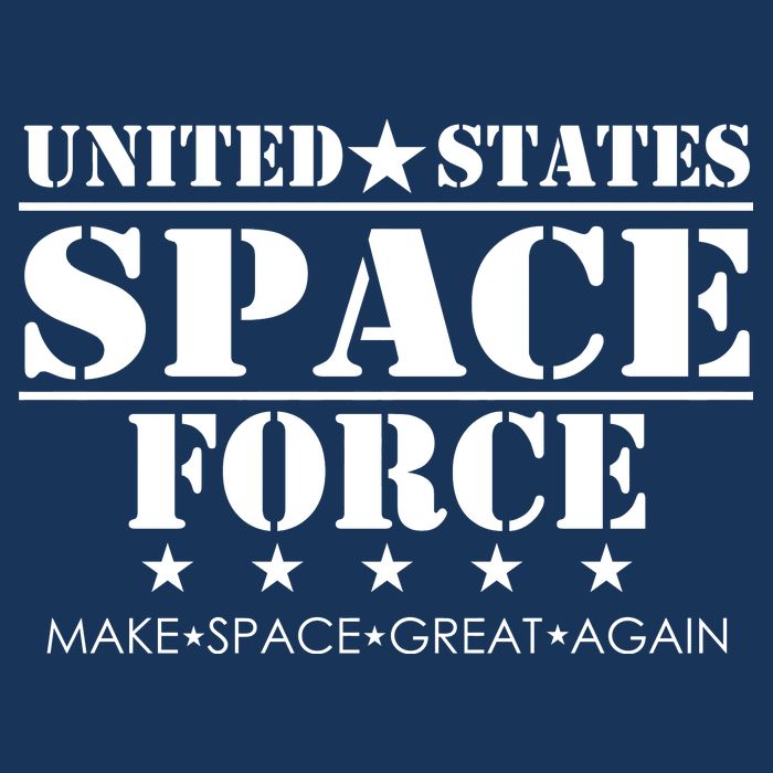 United States Space Force Make Space Great Again Women's V-Neck T-Shirt