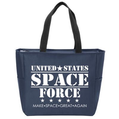United States Space Force Make Space Great Again Zip Tote Bag