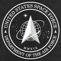 United States Space Force Outline Logo Adult Drive Performance Visor