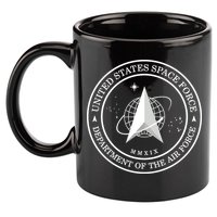 United States Space Force Outline Logo 11oz C Handle Ceramic Mug