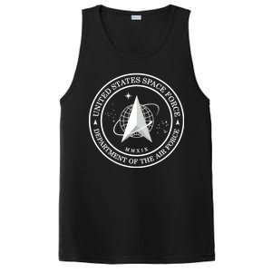 United States Space Force Outline Logo PosiCharge Competitor Tank