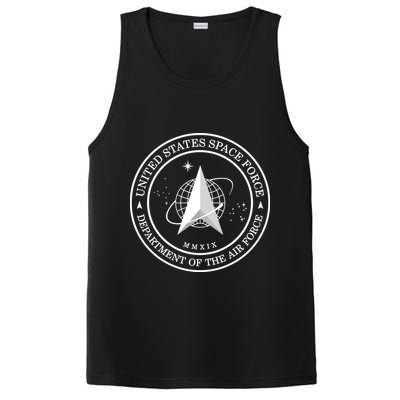 United States Space Force Outline Logo PosiCharge Competitor Tank