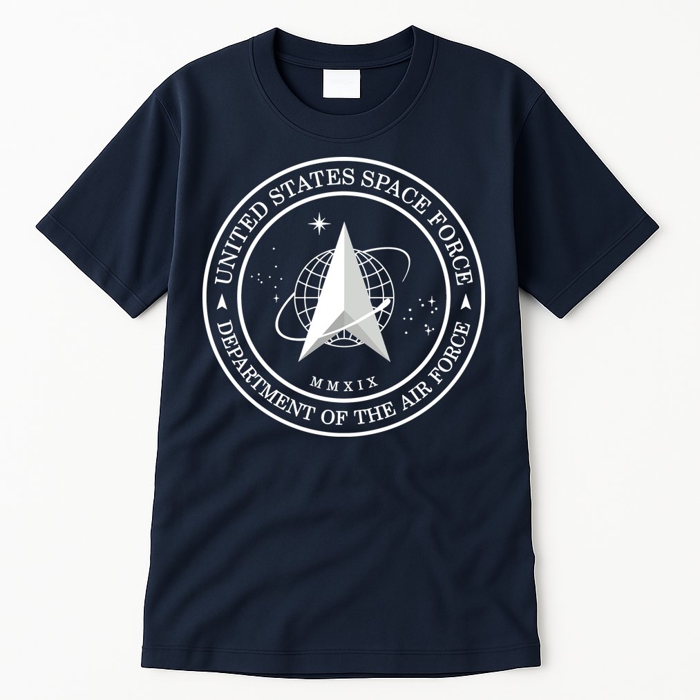 United States Space Force Outline Logo Tall T-Shirt