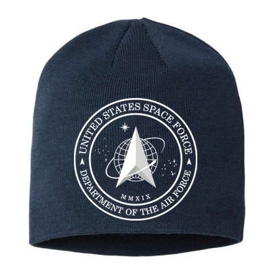 United States Space Force Outline Logo Sustainable Beanie