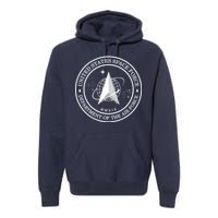 United States Space Force Outline Logo Premium Hoodie