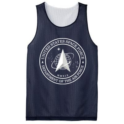 United States Space Force Outline Logo Mesh Reversible Basketball Jersey Tank