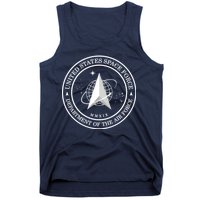 United States Space Force Outline Logo Tank Top