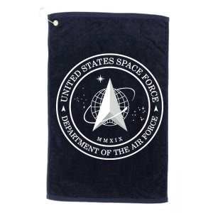 United States Space Force Outline Logo Platinum Collection Golf Towel