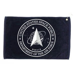 United States Space Force Outline Logo Grommeted Golf Towel