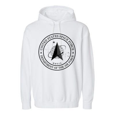 United States Space Force Outline Logo Garment-Dyed Fleece Hoodie