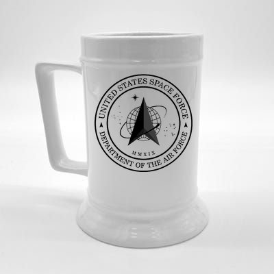 United States Space Force Outline Logo Beer Stein