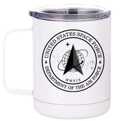 United States Space Force Outline Logo 12 oz Stainless Steel Tumbler Cup