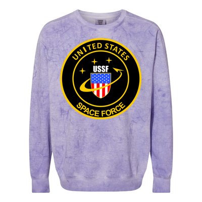 United States Space Force USSF Colorblast Crewneck Sweatshirt