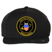 United States Space Force USSF Wool Snapback Cap