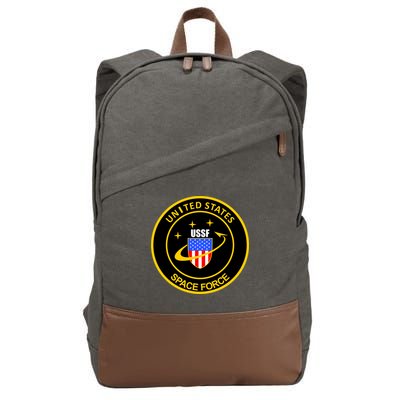 United States Space Force USSF Cotton Canvas Backpack