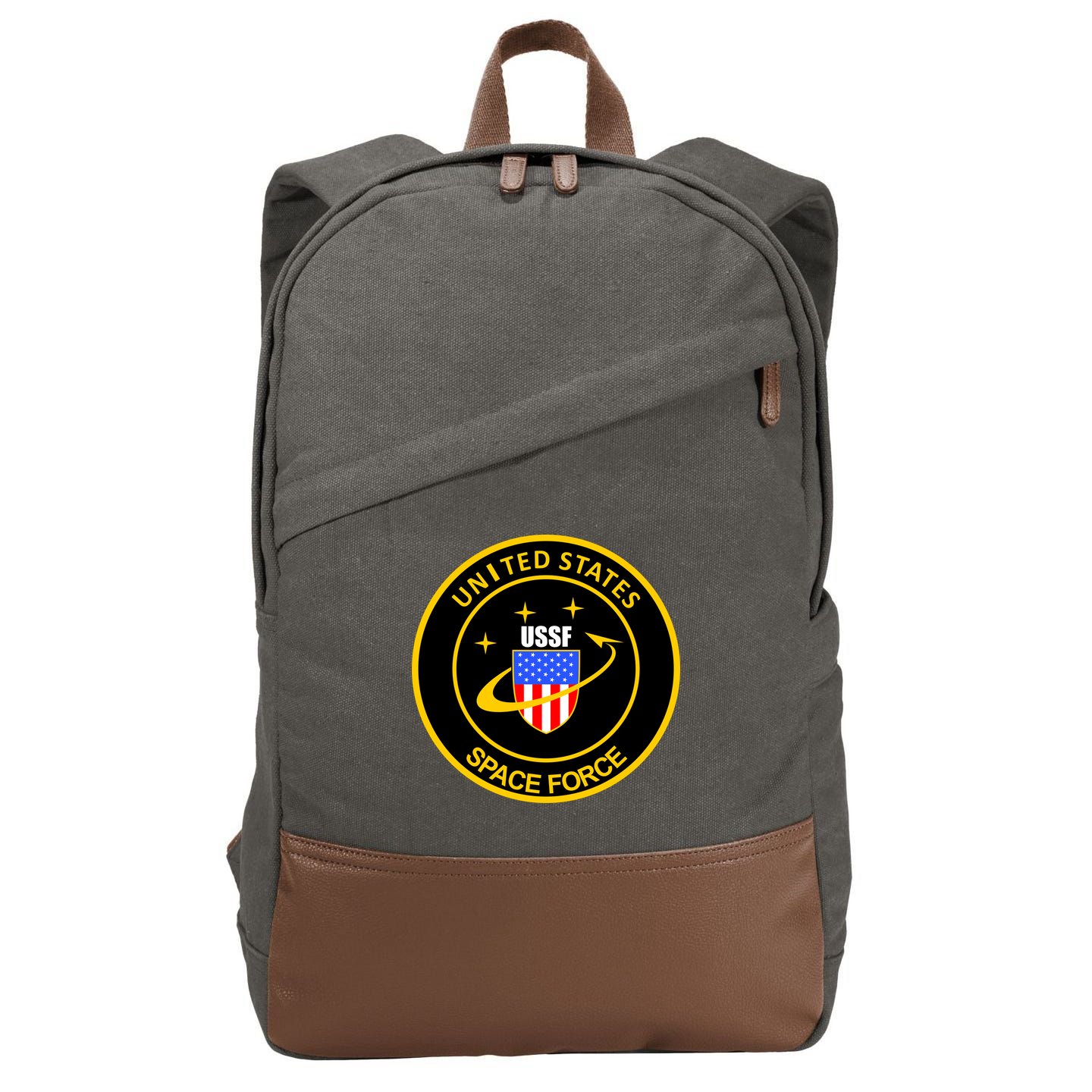 United States Space Force USSF Cotton Canvas Backpack