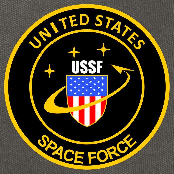 United States Space Force USSF Cotton Canvas Backpack